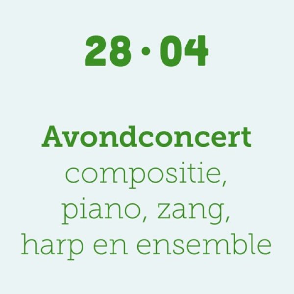 Avondconcert 28/04