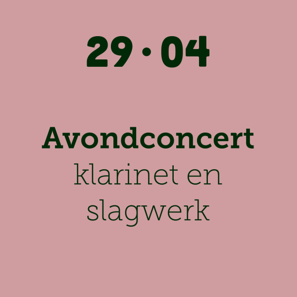 Avondconcert 29/04